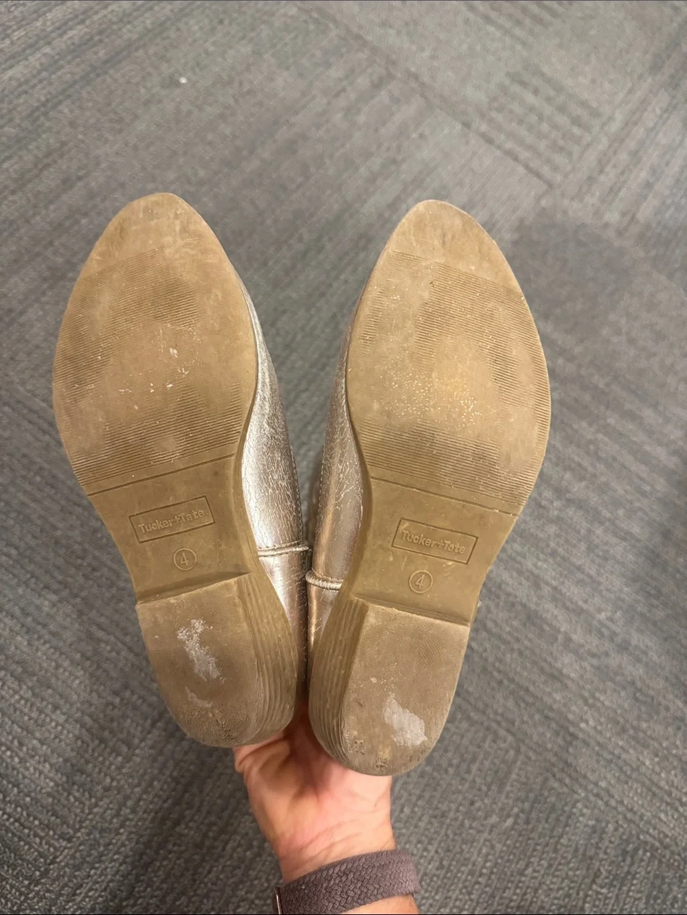Tucker + Tate Metallic Taupe Ankle Boots